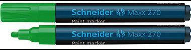 Schneider Lackmarker Maxx 270 – wasserfester Permanentmarker mit 1-3 mm Rundspitze, schwarz