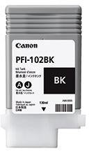 Canon PFI-102BK Tintenpatrone Schwarz 130 ml – Originalzubehör für ca. 740 Seiten
