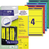 Avery Zweckform Ordnerrückenetikett L4767-20 ultragrip 61x192 mm blau 80 Stück