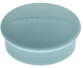 magnetoplan Magnet Discofix Mini 1664601 – 20 mm grau, 10 Stück, runde Ferrit-Magnete