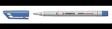 STABILO OHPen 852/41 F 0,7 mm Folienstift blau – non-permanent, abwischbar, Made in Germany