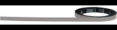 magnetoplan Magnetband magnetoflex 1m x 5mm grau – selbstklebend, beschriftbar, abwischbar