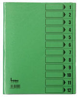 BENE Ordnungsmappe 84800BL DIN A4 12 Fächer intensivblau von LEITZ ACCO Brands – mit Sichtlöchern & Schutzumschlag