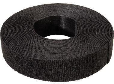 NEUTRALWARE Klettband 20 mm x 5 m nicht selbstklebend schwarz – Kabelbinder mit Klettverschluss