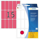 HERMA Universaletikett 2414 20x50 mm leuchtorange 360 Stück/Packung