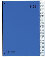 PAGNA Pultordner 24329-01 DIN A4 1-31, 32 Fächer, Polypropylen, rot