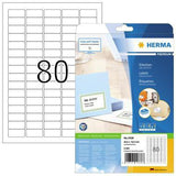 HERMA Universaletikett PREMIUM 35,6 x 16,9 mm, 2.000 Etiketten, weiß, matt, FSC, Made in Germany