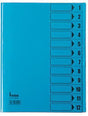 BENE Ordnungsmappe 84800BL DIN A4 12 Fächer intensivblau von LEITZ ACCO Brands – mit Sichtlöchern & Schutzumschlag