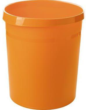 HAN Papierkorb GRIP 18190-11 18 Liter Kunststoff lichtgrau – ergonomischer Griffrand