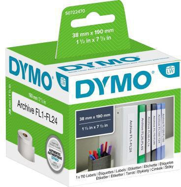 DYMO Ordneretikett S0722470 für LabelWriter 190x38mm weiß 110 St./Rl.