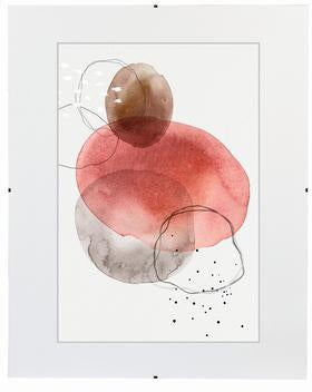 Hama Bilderrahmen Clip-Fix 60x84 cm rahmenlos transparent – für Bildgröße 40x60 cm