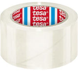 tesa Packband tesapack® Universal 50 mm x 66 m – Weißes PP-Klebeband für mittelschwere Versandschachteln
