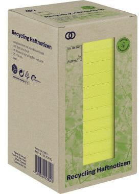 Soennecken Haftnotiz oeco Recycling 75x75 mm, 16 Blöcke à 100 Blatt, 4 Farben
