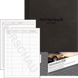 Avery Zweckform Fahrtenbuch Design 223D DIN A5 48 Blatt schwarz – Steuerlicher km-Nachweis