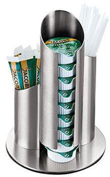 Esmeyer Portionsspender MULTI 400-2647 Edelstahl matt – 11 x 17,5 cm, für Milchdöschen, Zuckertüten & Rührstäbchen