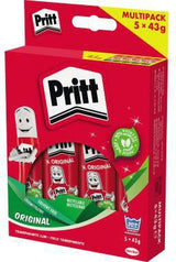PRITT Klebestift Original Multipack 10x11g – 97% naturbasierte Inhaltsstoffe, lösemittelfrei