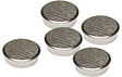 FRANKEN Kraftmagnet 30 mm rund 21 kg Chrom gebürstet, 5 Stück pro Packung