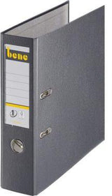 BENE Ordner 291400 blau DIN A4 80 mm PP FSC – Klassischer Standardordner