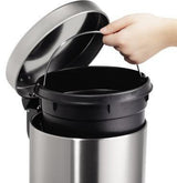 helit Tretabfalleimer the silent Classic 20 l Edelstahl mit Anti-Fingerprint-Beschichtung