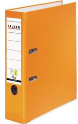 FALKEN Ordner Color Vegan 80 mm DIN A4 grau – PP-Kaschierung, Hebelmechanik, FSC