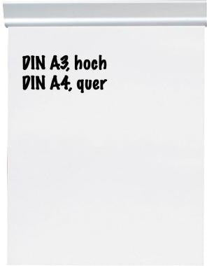 MAUL Papierklemmschiene 6246308 DIN A3 Aluminium matt silber – Selbstklebende Klemmleiste für bis zu 60 Blatt
