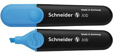 Schneider Textmarker Job 1503 mit Keilspitze 1+5 mm blau – nachfüllbar, Made in Germany