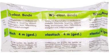 SÖHNGEN Binde 1004011 elastisch 8 cm x 4 m – Mullbinde in Grün für Fixierung und Kompression