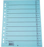 Soennecken Trennblatt oeco A4 230g Recyclingkarton blau 100 Stück mit 10 Taben