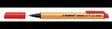 STABILO GREENpoint Fasermaler 0,8 mm rot – CO²-neutral, Rundspitze, mit Clip