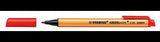STABILO GREENpoint Fasermaler 0,8 mm rot – CO²-neutral, Rundspitze, mit Clip