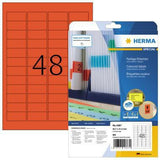 HERMA Universaletikett Special 4366 – 960 gelbe A4-Etiketten 45,7 x 21,2 mm, selbstklebend, wieder ablösbar