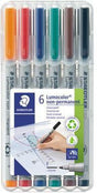 STAEDTLER Lumocolor 316 Folienstift 0,6 mm 6er-Set farbig sortiert