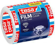 tesa tesafilm® kristall-klar Klebefilm 15mm x 10m, 3 Rollen – Unsichtbar kleben, reparieren, fixieren