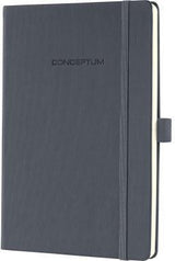 SIGEL Notizbuch Conceptum CO121 DIN A5 kariert 97 Blatt schwarz Hardcover