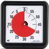 TIME TIMER Countdownuhr 58504 18 cm – Analoge Zeituhr mit Signalton für besseres Zeitmanagement