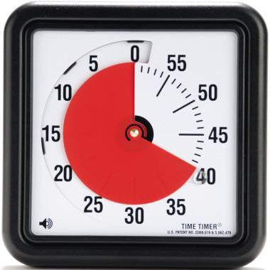 TIME TIMER Countdownuhr 58504 18 cm – Analoge Zeituhr mit Signalton für besseres Zeitmanagement