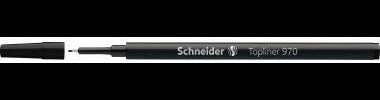 SCHNEIDER Finelinermine Topliner 970 – 0,4 mm schwarz, Cap-Off-Tinte, Edelstahlspitze