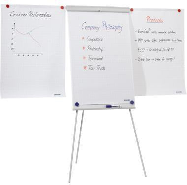 FRANKEN Flipchart X-tra!Line Standard Plus 68x105cm höhenverstellbar magnethaftend