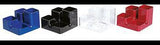 ARLAC Uni-Butler Stifteköcher 13x9x13 cm mit 4 Fächern, schwarz, rutschfest