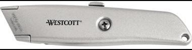 Westcott Metall Cutter E-84019 18 mm Klinge, Aluminium-Griff, silber