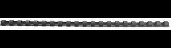 GBC Plastikbinderücken CombBind® 10mm DIN A4 schwarz 100 St./Pack. – 21 Ringe, US-Teilung
