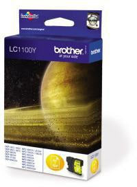 Brother Tintenpatrone LC-1100Y Original gelb für ca. 325 Seiten
