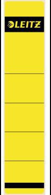 LEITZ Ordnerrückenetiketten 39x192 mm schmal/kurz, 10 Etiketten, selbstklebend, gelb