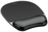 Fellowes Mauspad Crystal Gel 200x25x230mm mit Handgelenkauflage Schwarz