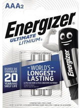 Energizer Ultimate Lithium AAA Micro L92 Batterien 2er-Pack – Höchste Leistung für Hightech-Geräte
