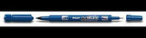 PILOT Twin Marker BeGreen Permanentmarker 0,4/0,8 mm schwarz – 77 % Recyclinganteil
