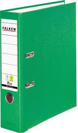 FALKEN Ordner Color Vegan 80 mm DIN A4 grau – PP-Kaschierung, Hebelmechanik, FSC