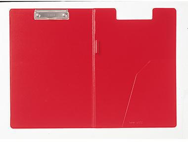 LEITZ Klemmbrettmappe DIN A4 rot – Stabile Schreibunterlage mit Innentasche und Aufhängeöse