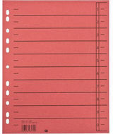 Soennecken Trennblatt oeco A4 230g Recyclingkarton blau 100 Stück mit 10 Taben