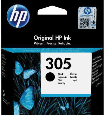 HP Tintenpatrone 305 Schwarz Original – ca. 120 Seiten für HP Drucker